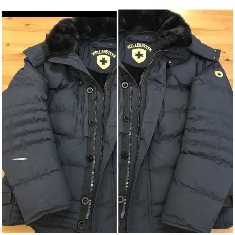 Bild von gestopfter Daunenjacke