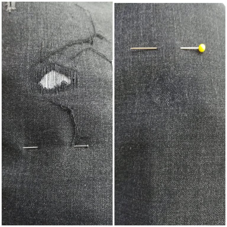 Bild von Stoff gestopft